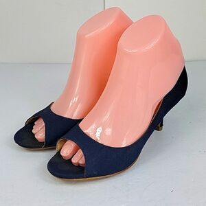Buffalo London Open Toe Blue Heel